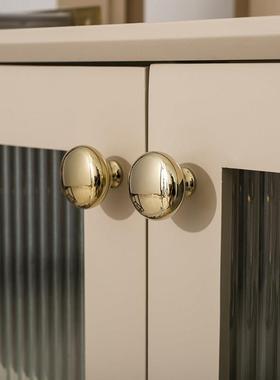 INDOORS法式轻奢柜门把手抽屉家具衣柜门鞋柜金色椭圆百搭小拉手