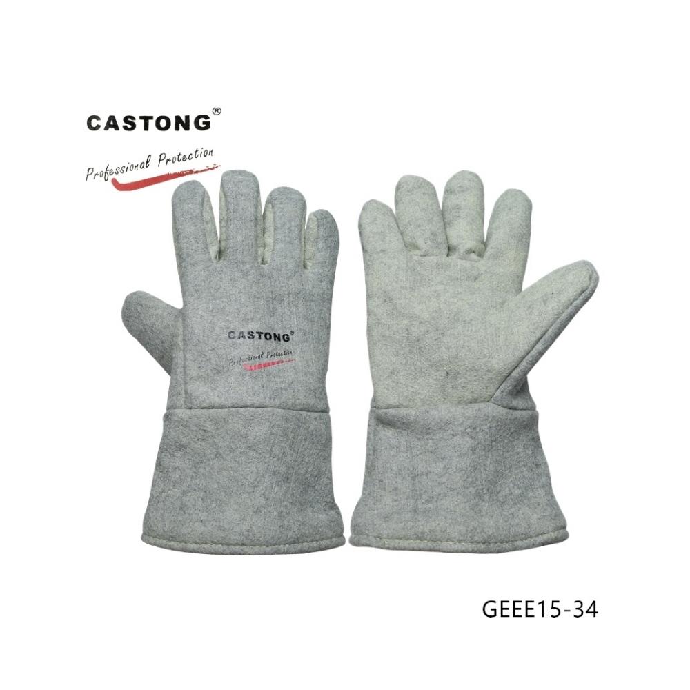 耐高温手套500度铸造Geee15-34工业防烫烘烤五指烤箱