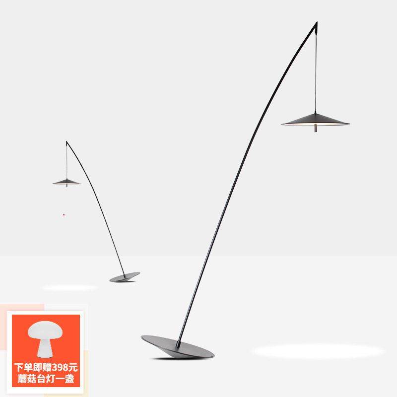 北欧客厅渔夫灯钓鱼落地灯后现代极简约设计师ins风书房卧室立灯