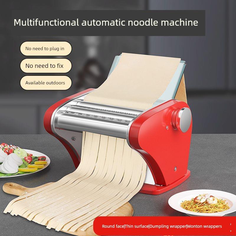 新款蓄电多功能面条机家用充电电动饺子馄饨皮机压面机智能可充电