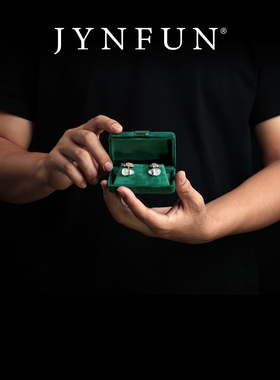 JYNFUN/京梵绒布便携小耳钉盒高档精致防氧化旅行耳环收纳首饰盒