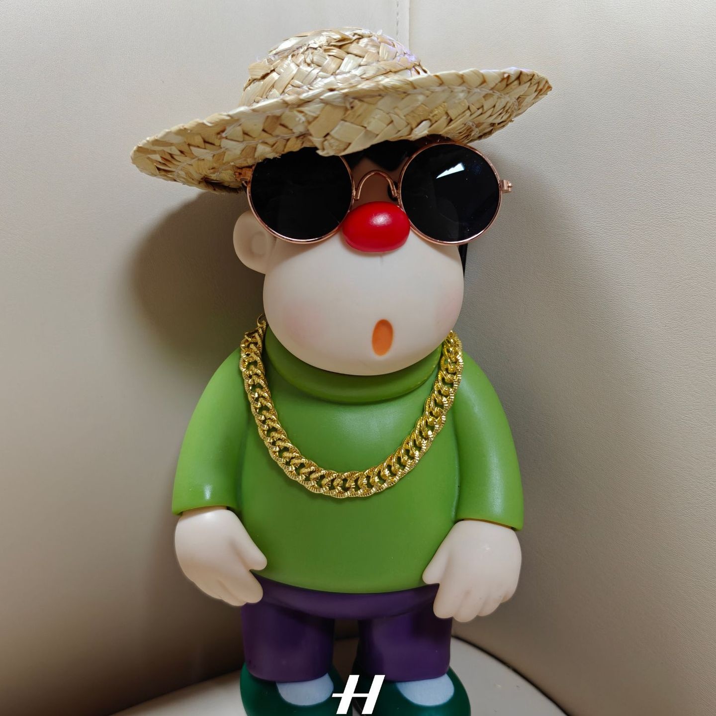 可调节歪头胖虎手办模型电视柜摆件Q版公仔2024登场新款节日礼物