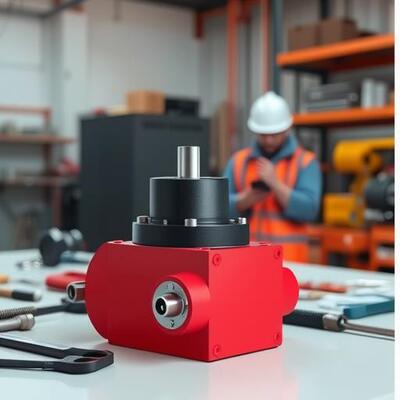 HDAF17-2:1螺旋锥齿轮转向箱六面体转向机直角换向器法兰可选