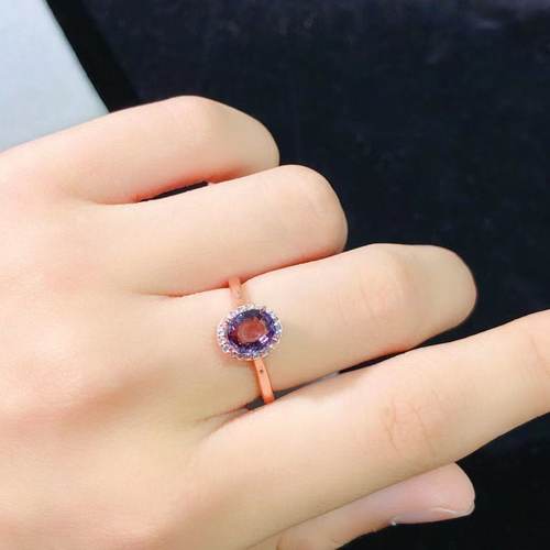 地大珠宝缅甸尖晶石戒指时尚气质