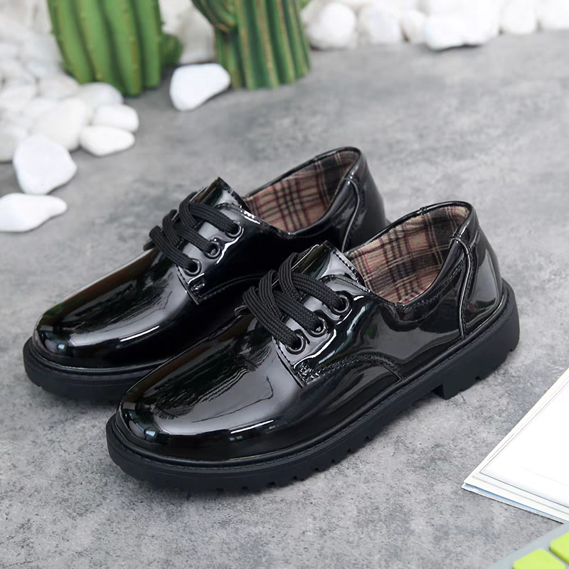 儿童小香风演出皮鞋男女鼓号队升旗手鞋子少儿休闲系带皮鞋舞蹈鞋
