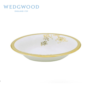 Wang王薇薇金色蕾丝骨瓷盛菜碗家用餐具碗 WEDGWOOD威基伍德Vera