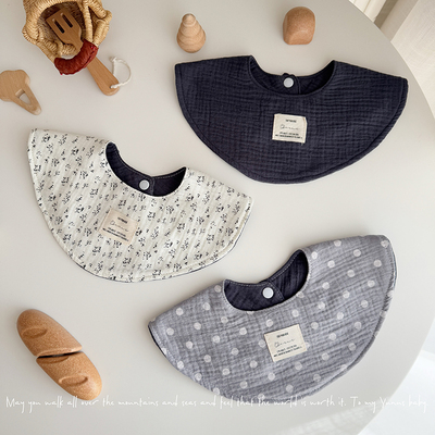 6层韩版围嘴a类新生口水巾