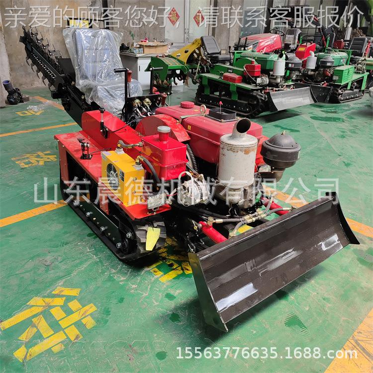 公路开绿化链XBE条机 手扶式槽沟自来水管道挖开沟机