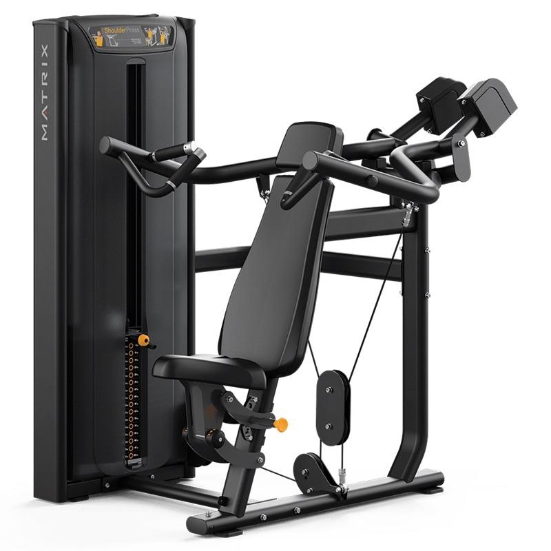 美国MATRIX双轴式肩部推举机VS-S23H坐式推肩训练健身房器械