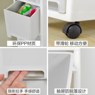 置地CN000014式 纳工厂直销厨房缝隙置物柜式 夹缝收柜抽屉置带滑轮
