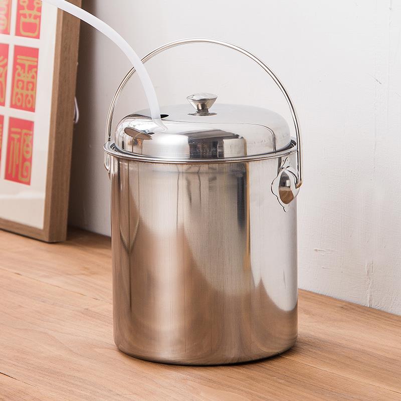 不锈钢茶水桶废水桶茶台专用水桶大容量茶渣桶排水桶功夫茶具垃圾