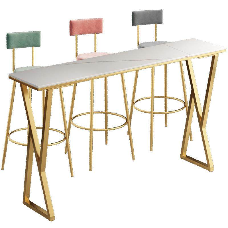 轻奢岩板小吧台桌家用简约现代阳台靠窗高脚桌长条靠墙奶茶店桌椅,商业/办公家具,酒吧台,淘宝优惠券,粉丝福利购,淘宝优惠卷