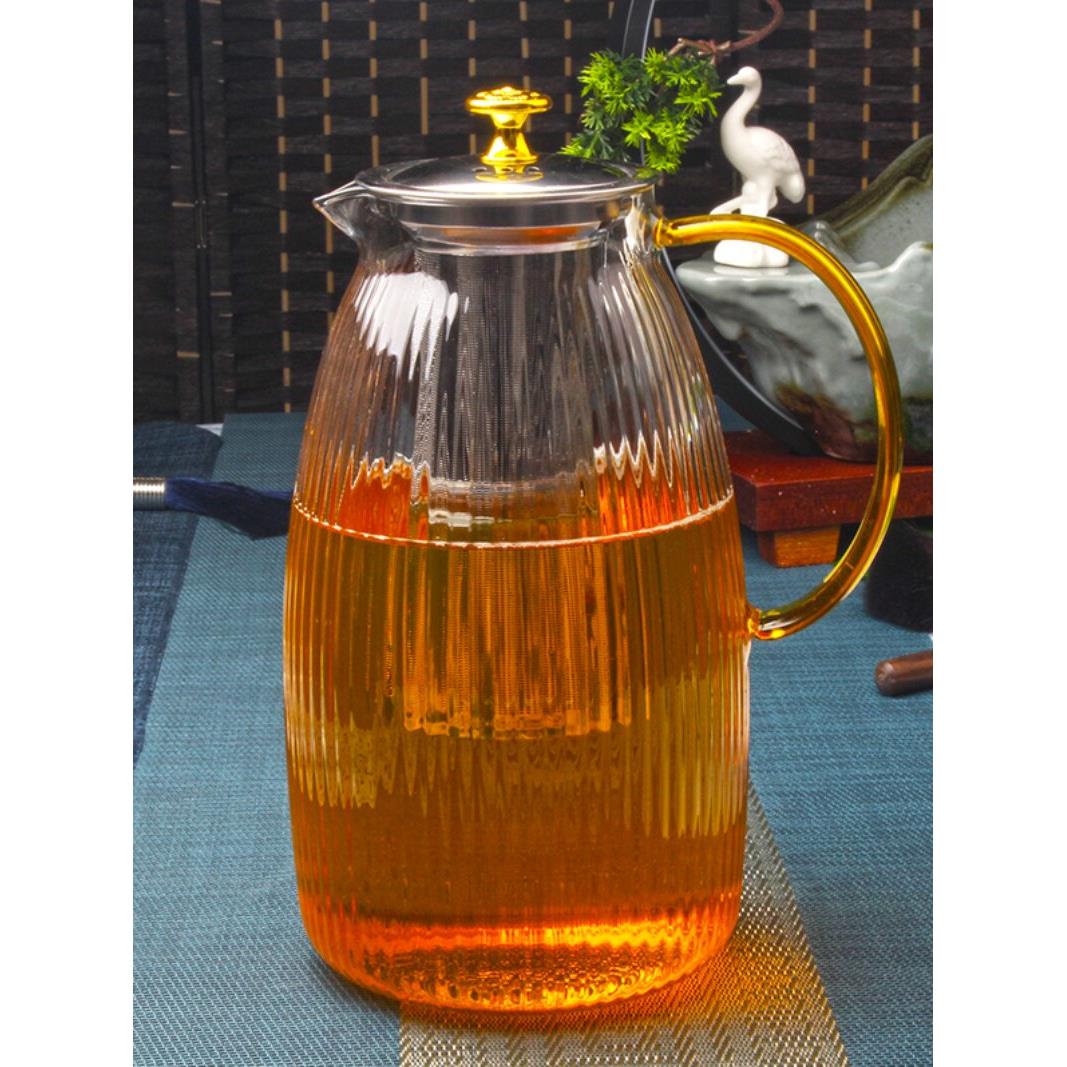 玻璃茶壶耐热耐高温加厚煮小茶水分离茶杯泡茶过滤可加热家用茶具