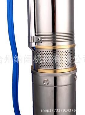 跨境不农锈钢高扬程深水井泵.5HP多级潜水泵IJV2200V欧规用灌溉抽