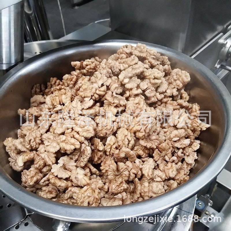 流琥珀核桃桃仁油炸水线 琥珀腰果964仁加工成套隆设备 泽生产