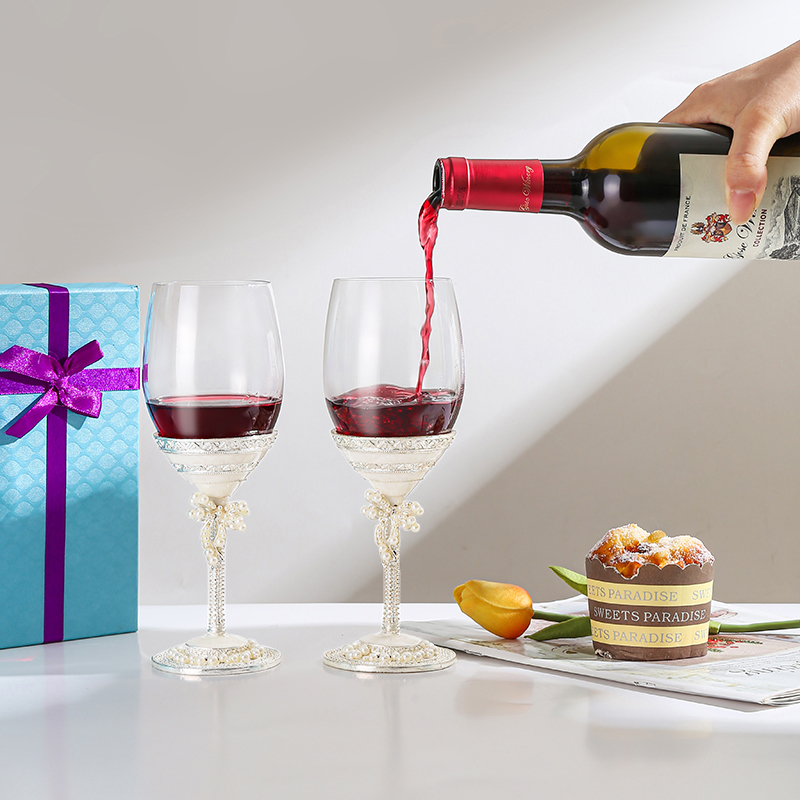 新款创意红酒杯轻奢家用酒吧高脚杯高级欧式感葡萄酒杯酒具礼盒装