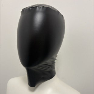 sm面具情趣仿皮头套全脸露嘴夫妻情调弹力面罩全包窒息角色扮演女