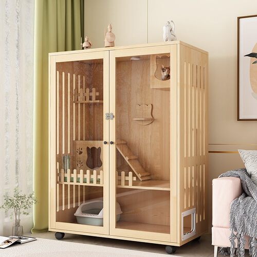 实木猫笼猫舍家用猫别墅猫咪屋