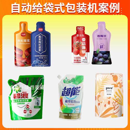 制西梅汁全原浆包机 自动定左旋液包装HD-180XC机 液体给袋式包装