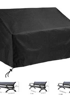 热卖户外长椅防雨防尘罩黑色家具罩 BENCHES SEAT RAIN COVER