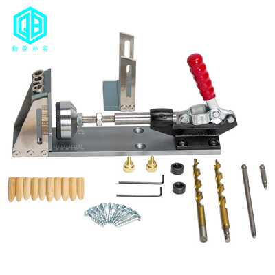 新款二代木工斜孔定位器开孔钻头口袋夹具pocket hole jig工具
