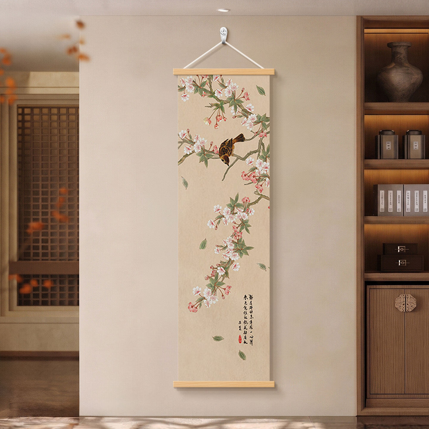 宋代美学工笔花鸟画玄关装饰画