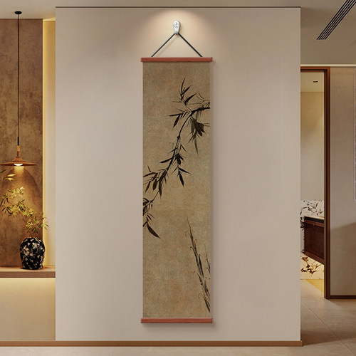 宋代美学书房茶室装饰画竹子挂画