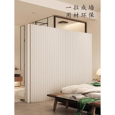 纸屏风隔断可折叠移动办公室美容院假墙卧室分割挡板免打孔简易