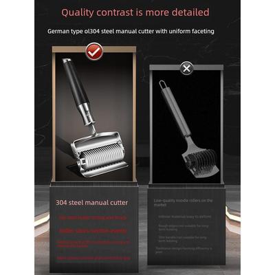 德国进口正品手动压面机家用小型切面刀304不锈钢滚轮面条机推面