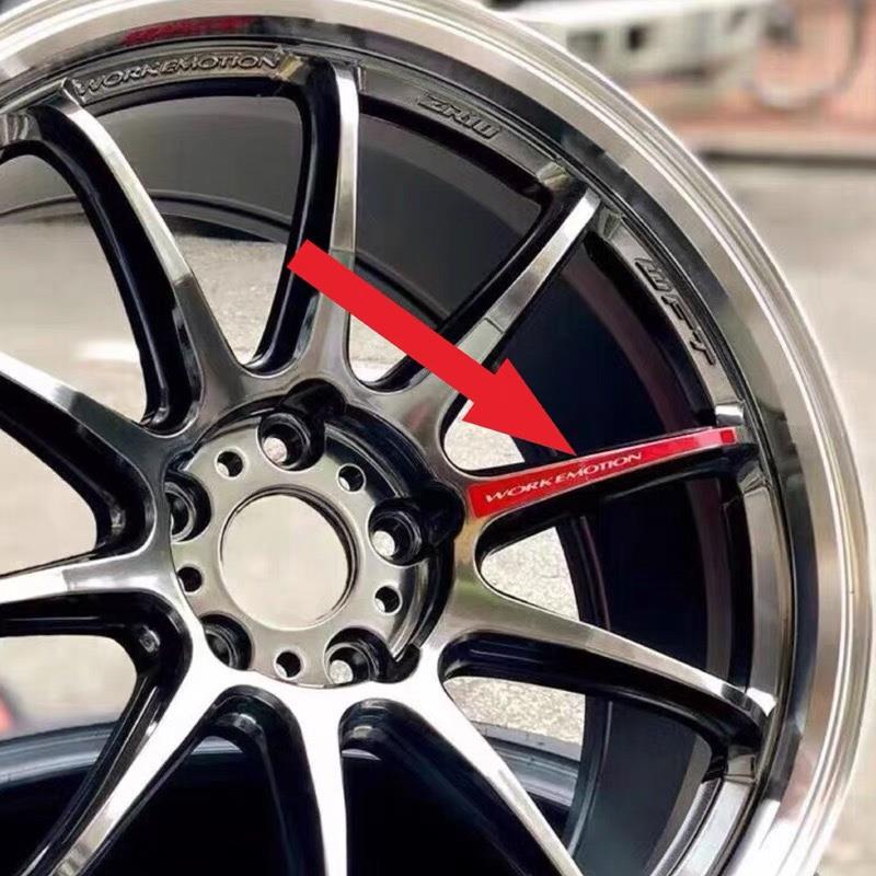 适用于Work Emotion ZR10轮毂轮圈改装车贴纸胎铃修复翻新贴花