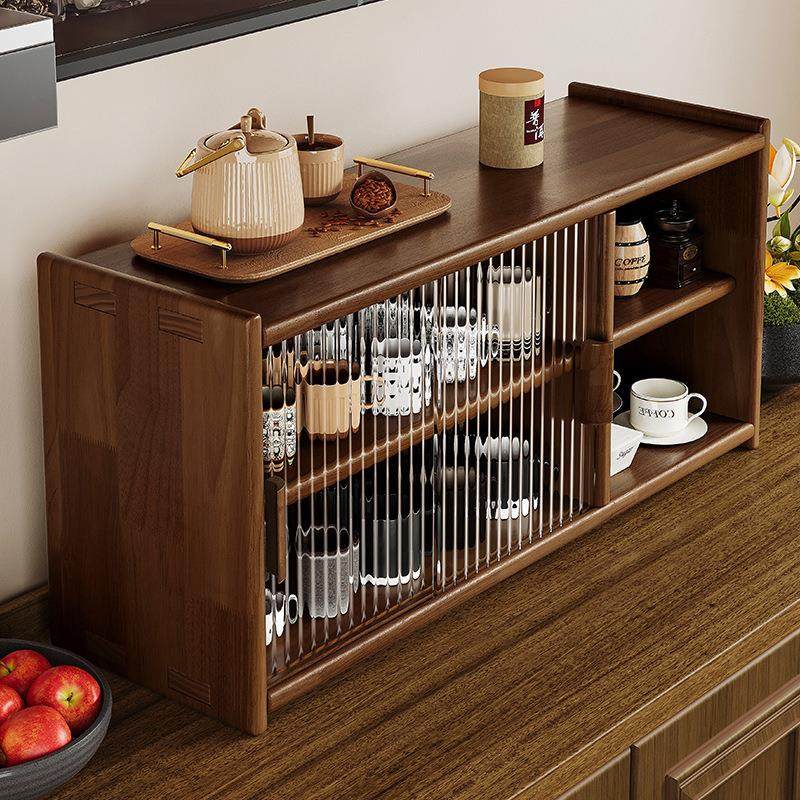 木质桌面置物柜台面茶杯架马克杯茶碗茶具收纳小茶柜餐桌上置物架