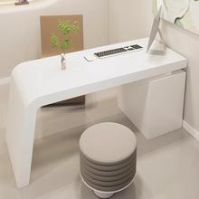 美容院办公洽谈桌医美咨询桌轻奢烤漆诊桌简约现代公司前台接待台