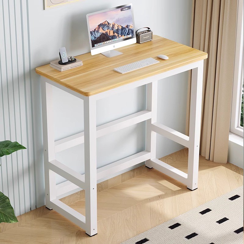 加高电脑桌110/120cm站立式工作I台书桌家用高个子学公高脚桌