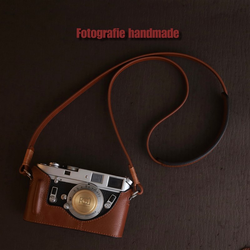 相机肩带 背带h  复古挂绳牛皮手绳适用于徕卡 富士 x100v M3