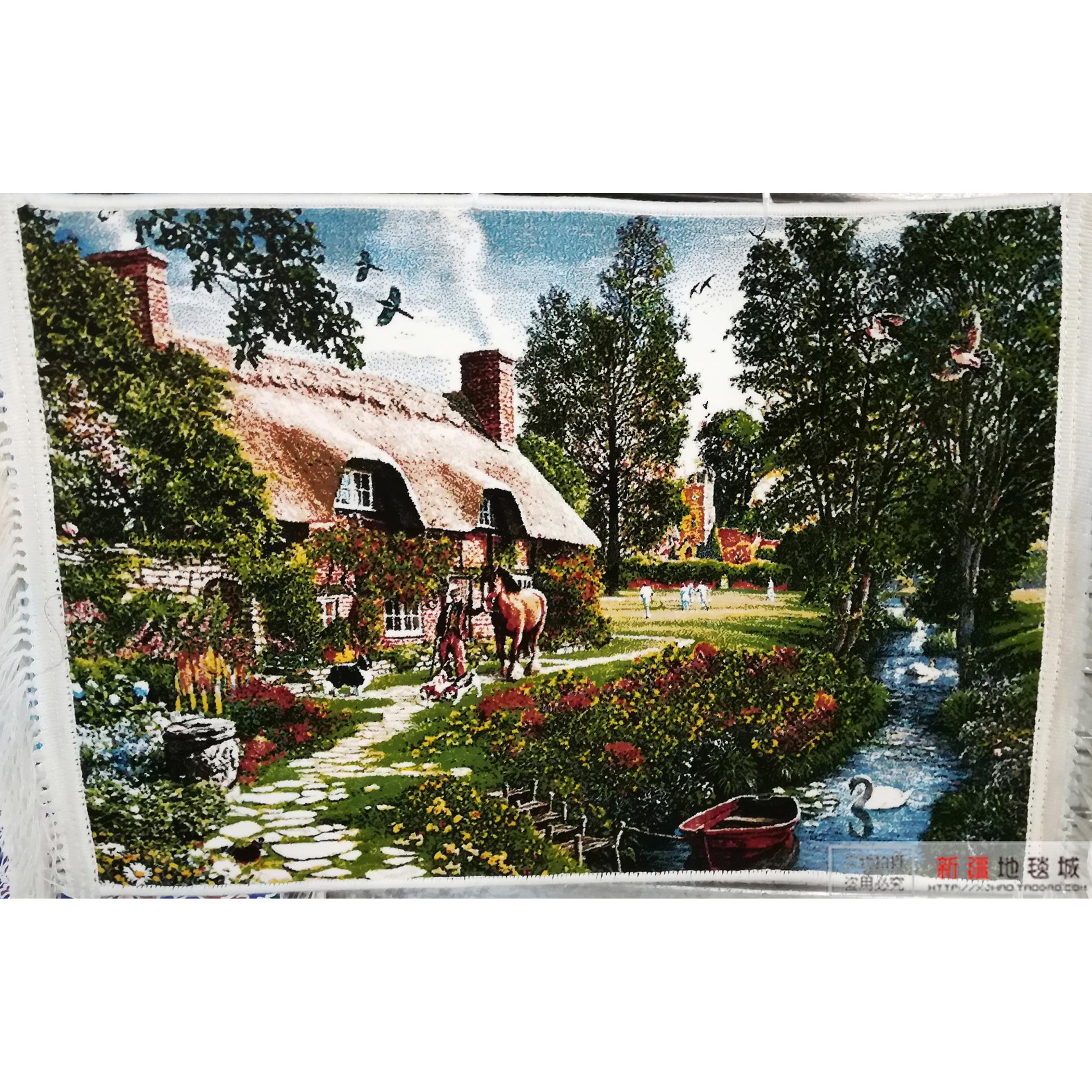 欧式田园挂毯装饰画 画 乡村客厅卧室壁毯壁挂壁画 画 北欧风格背