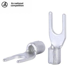 防护Snb2 4S叉形端子铜Ut裸形端子y形端子排Sgs环保认证1000个