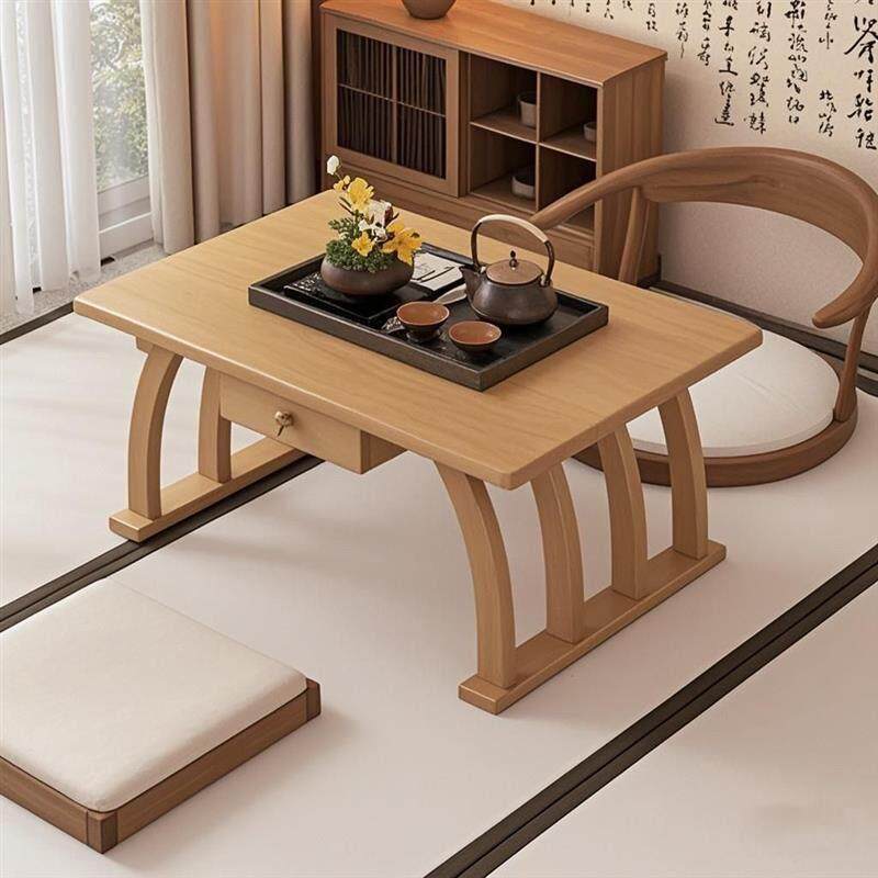 飘窗桌可折叠炕桌家用榻榻米非实木茶几床上学习吃饭矮飘窗小桌子