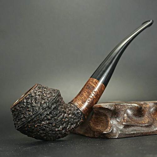 无漆PIPELIN进口石楠根弯式实木烟斗送配件 抽V草利器