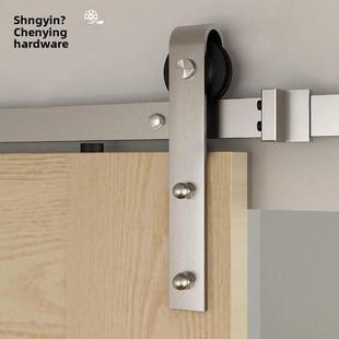 谷仓门吊轨轨道304不锈钢 静音五金配件全套推拉门隔断门移门