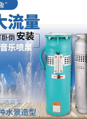 QSP不锈钢潜水喷泉泵QSP65-10-3喷泉专用泵景观变频泵喷泉水泵