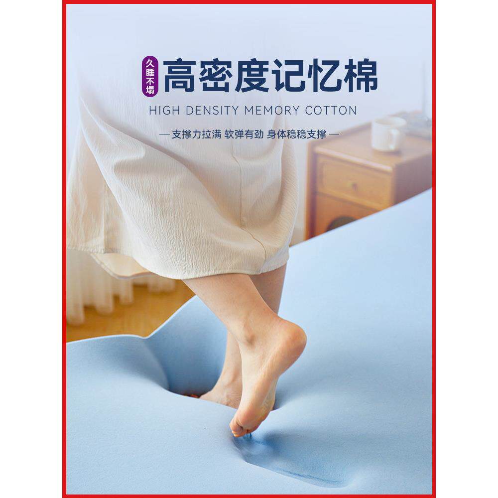 小绒记忆泡沫床垫软垫家庭专业防螨床垫单人榻榻米出租宿舍薄床垫