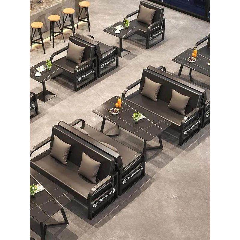 覆古工业风卡座沙发酒吧清吧烧烤店KTV接待沙发桌椅组合2024新款,住宅家具,岩板餐桌,淘宝优惠券,粉丝福利购,淘宝优惠卷