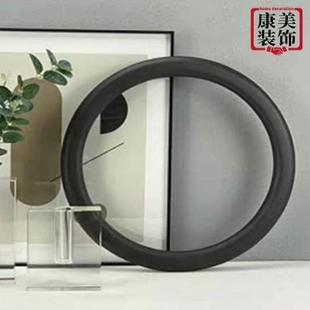 北欧几何圆圈圆环艺术摆件软装 样板间样品屋展示中心茶几电视柜家