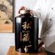 黑色陶瓷泡酒坛直筒定制仿古20斤50斤100斤瓶私藏带龙头家用密封