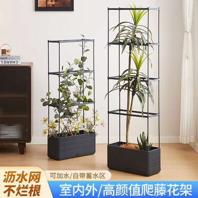 跨境热销种植箱庭院花园阳台蔬菜爬藤箱支架番茄架爬藤架花架