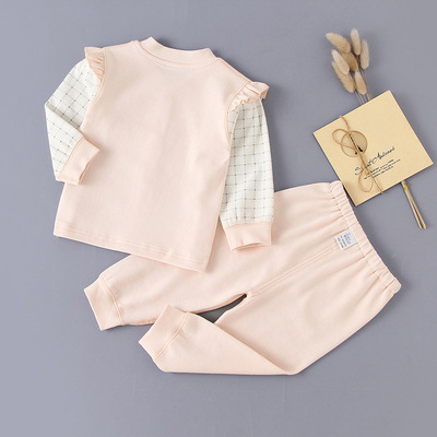 婴儿内衣秋衣裤套装宝宝秋装纯棉新生儿衣服春秋女1一岁2睡衣秋冬