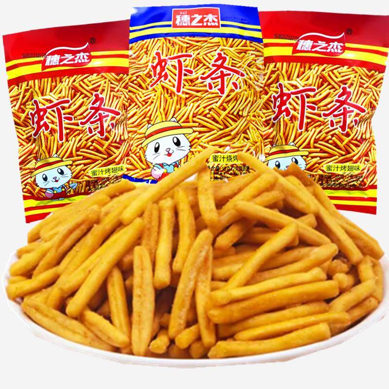 穗之杰味咪虾条蜜汁烤翅烧烤味网红膨化办公休闲小零食咪咪食品