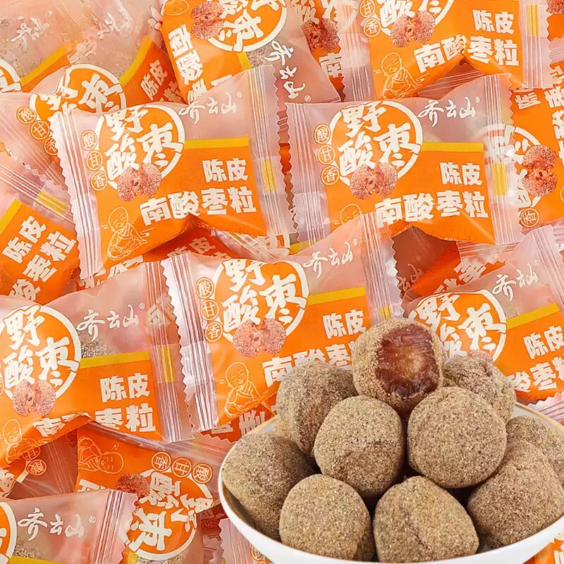 齐云山南酸枣粒五眼果江西特产酸角糕蜜饯果干休闲零食小包装批发