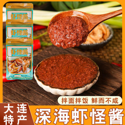 大连特产竹岛虾怪酱袋装风味熟虾酱正宗即食海鲜酱拌饭调味酱