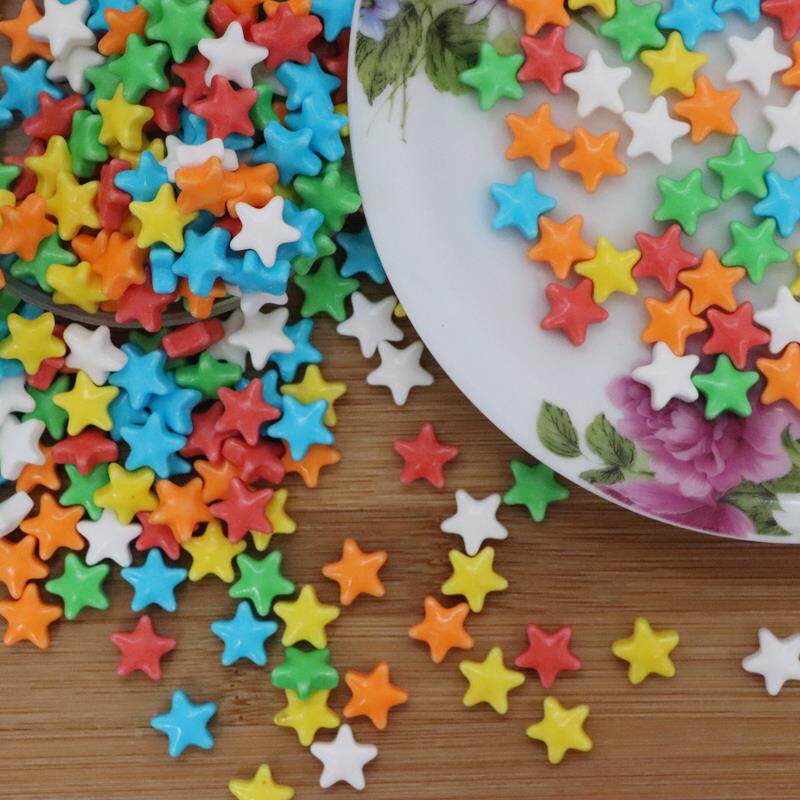 罐袋装多彩星星糖压片什锦糖果蛋糕装饰水果装饰糖儿童水果糖
